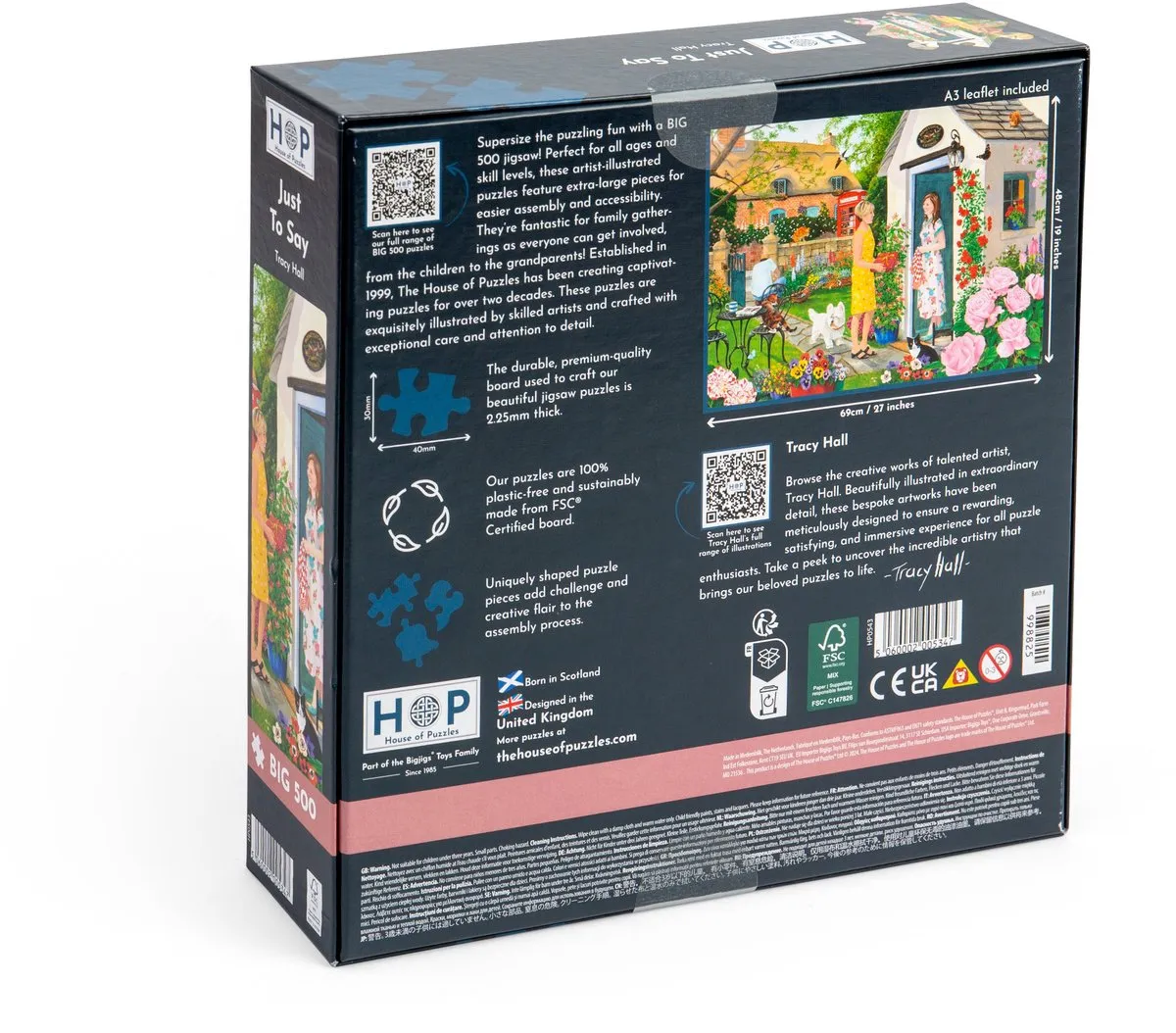 House Of Puzzles Legpuzzel Just to Say 500 XL Stuks - HP0543 - Multicolor
