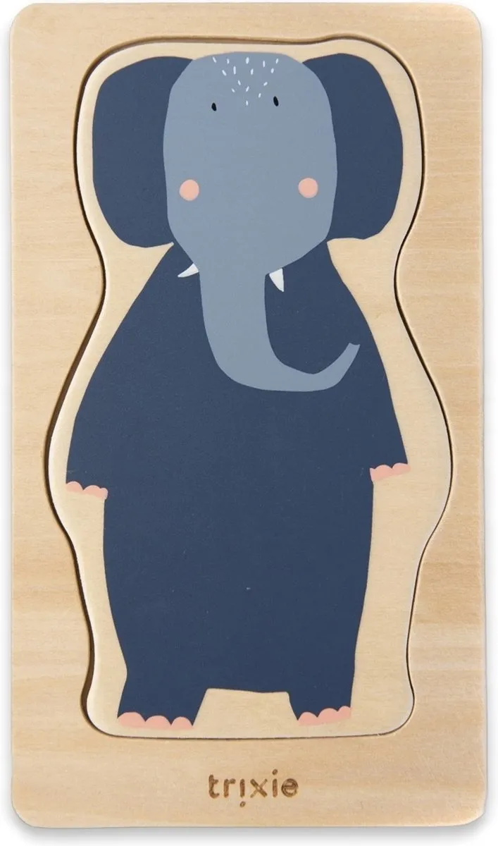 Trixie Houten Dierenpuzzel 4-laags - 4 Stuks - Multi