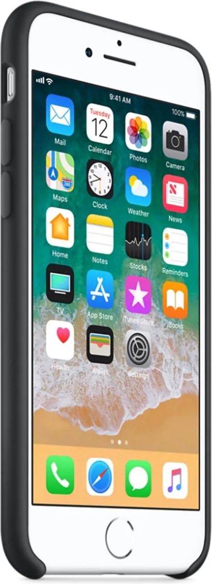 Apple Siliconen Hoesje iPhone 7/8/SE MMW82ZM/A - Zwart