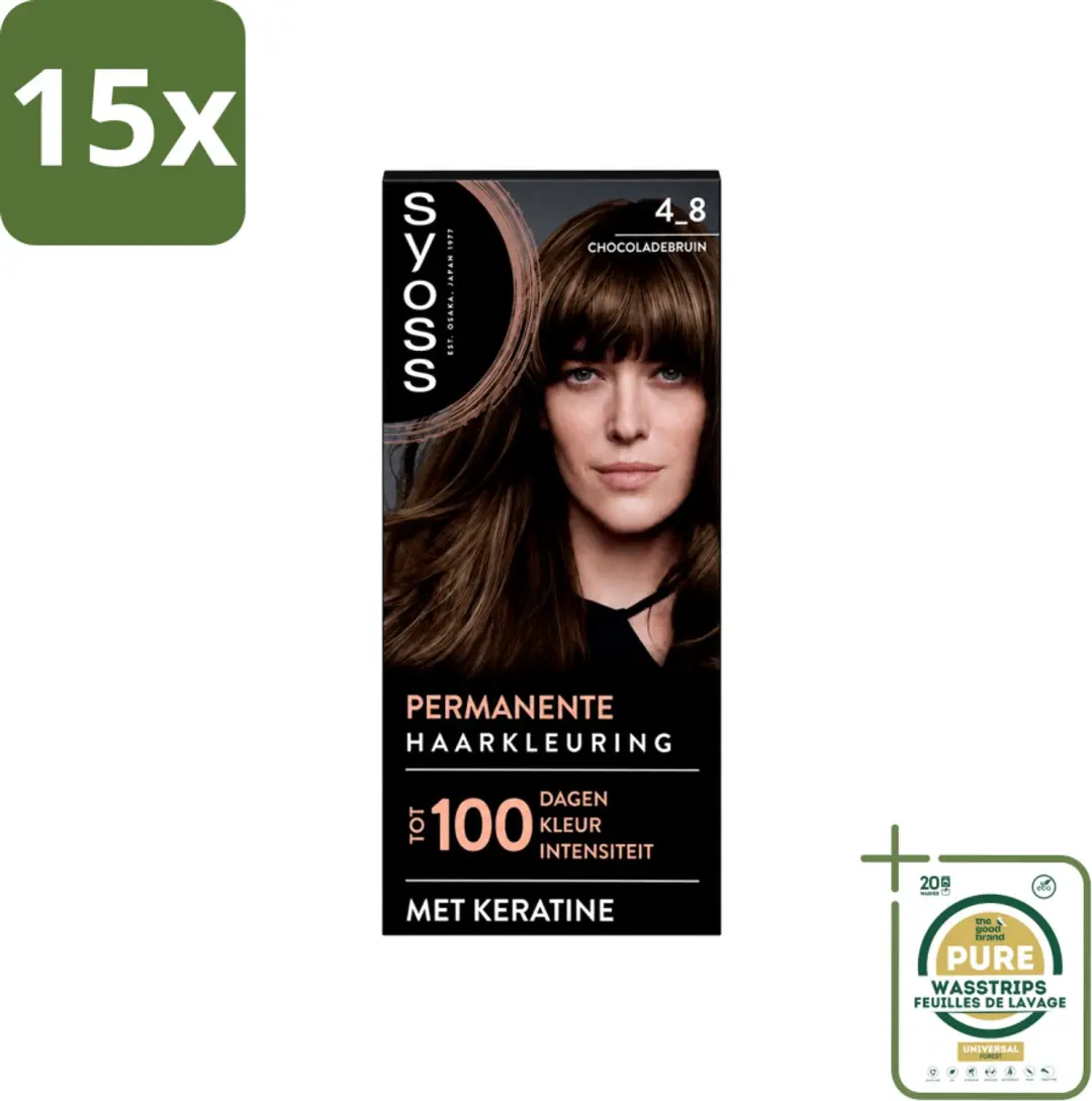 15 x SYOSS Permanent Coloration 4-8