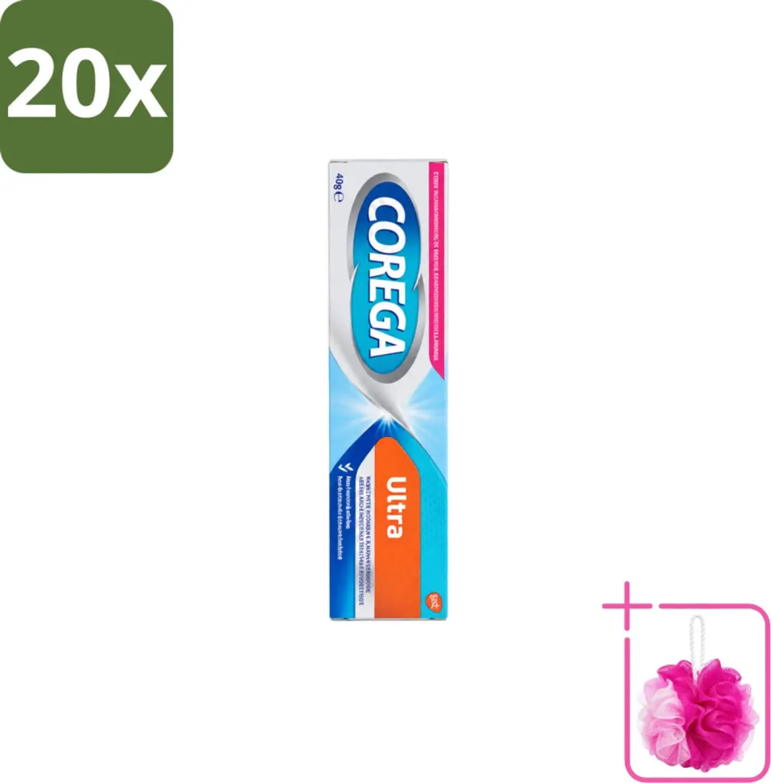 20 x Corega Ultra Kleefcrème
