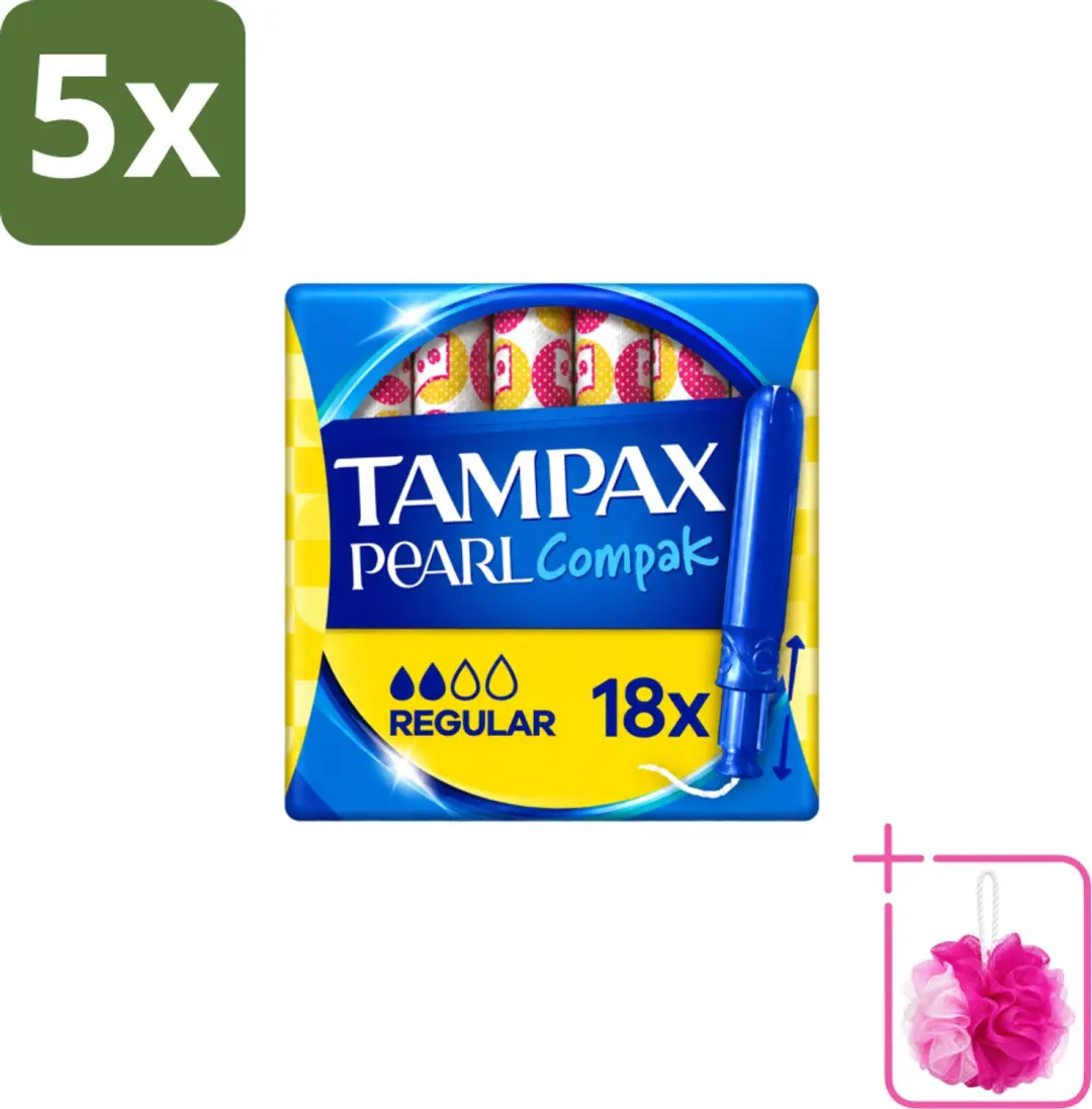 5 x Tampax Pearl Compak
