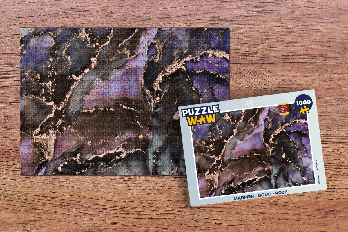 PuzzleWow Marmer Legpuzzel 1000 Stuks - Multicolor