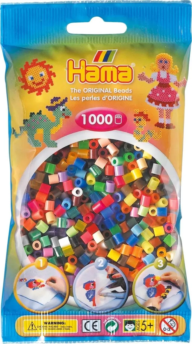 Hama Strijkkralen Kleurenmix 1000 Stuks