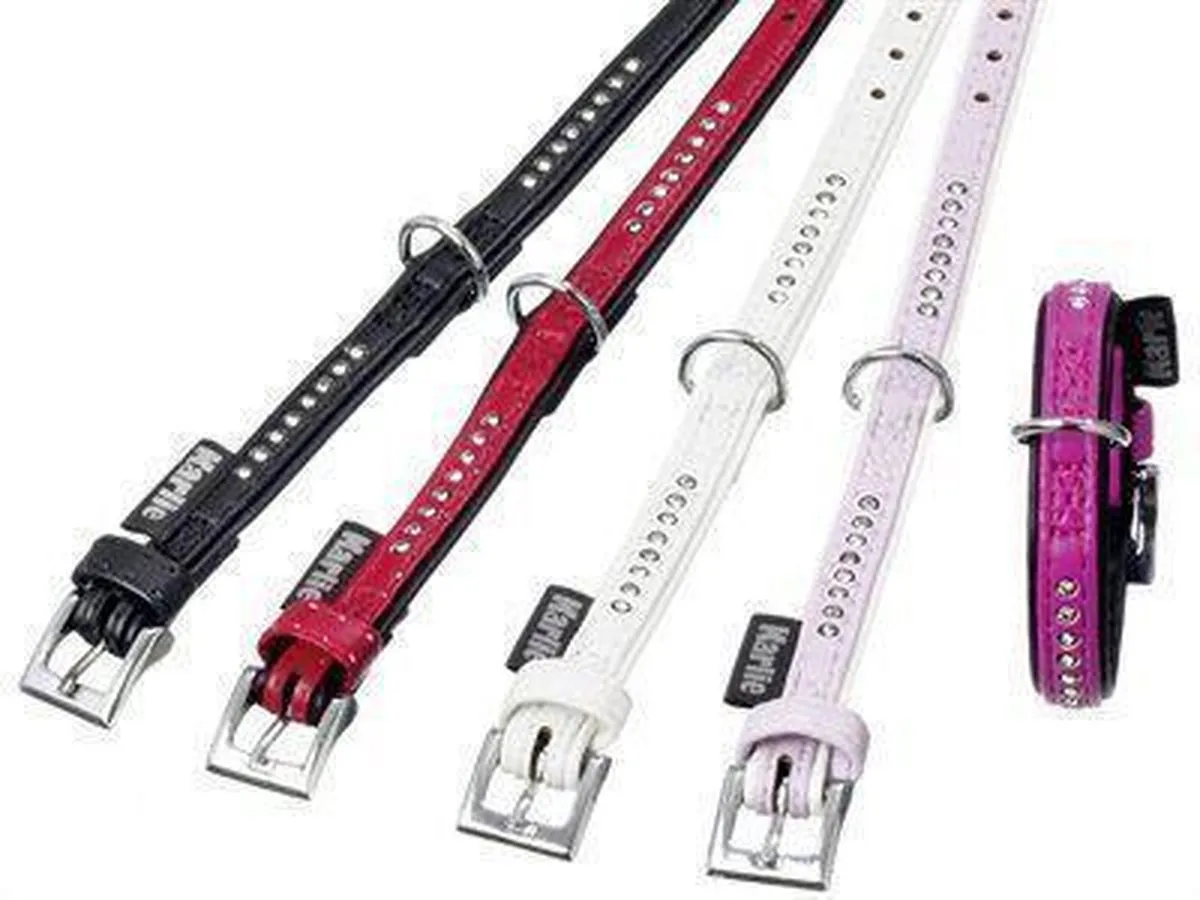 Flamingo Karlie Plus Halsband Monte Carlo 21cm - Zwart