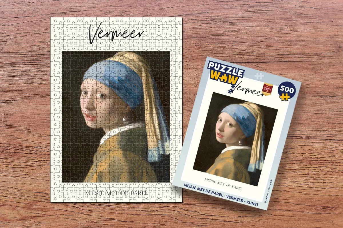 PuzzleWow Vermeer Legpuzzel 500 Stuks - Multicolor