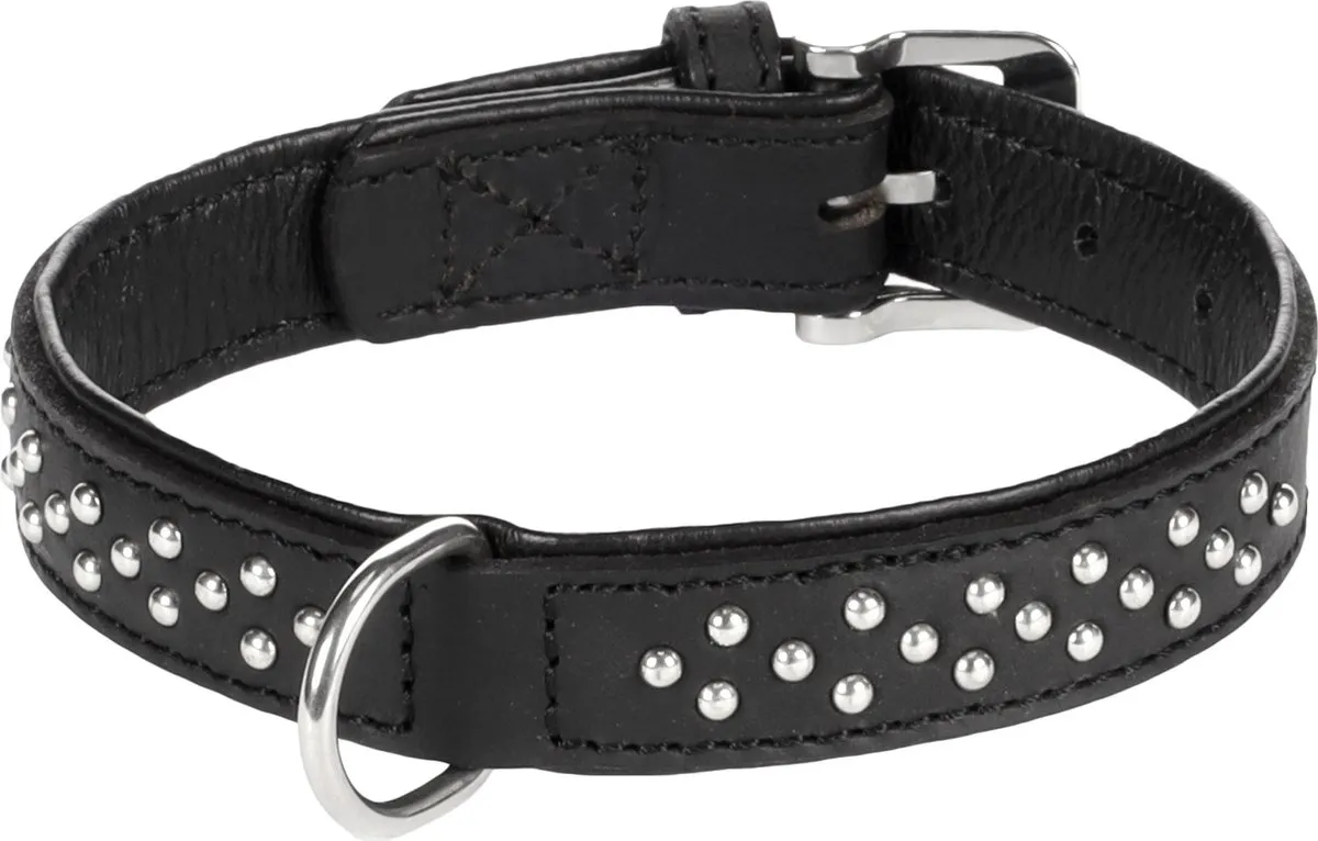 Flamingo Atlanta Halsband - Zwart S/M 31-37cm - 25mm
