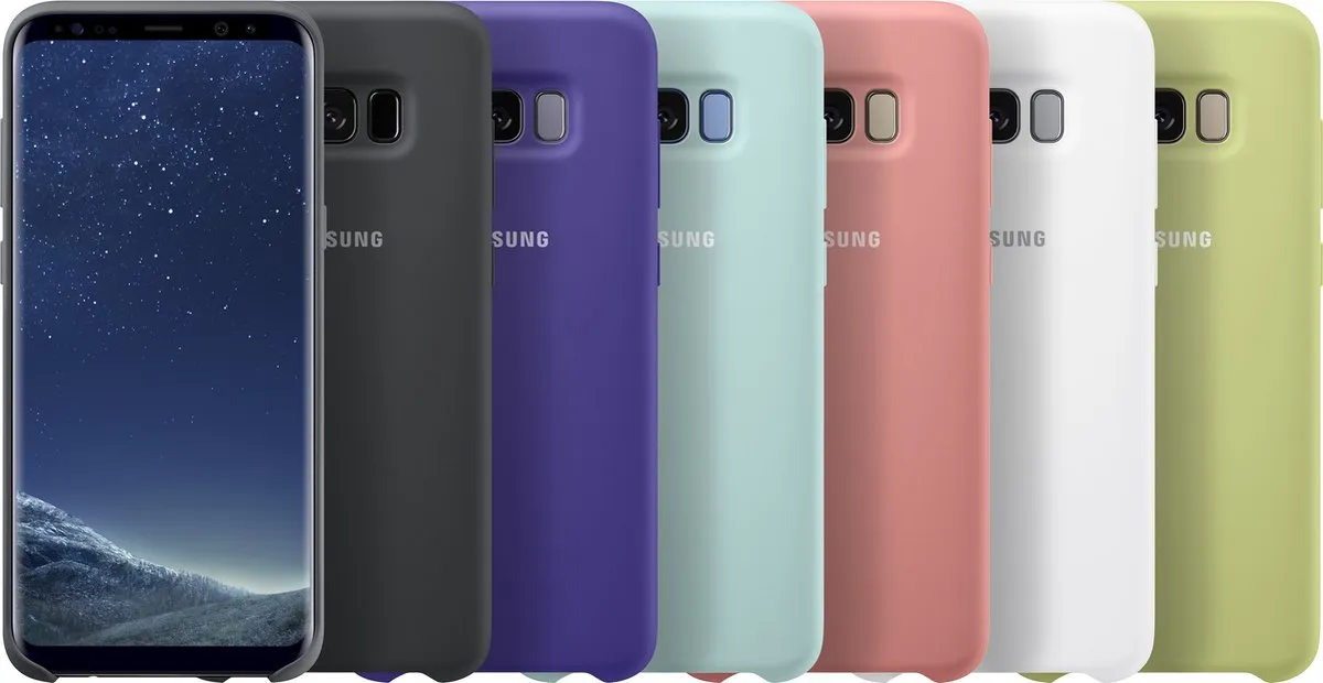 Samsung Galaxy S8+ Siliconen Hoesje EF-PG955TWEGWW - Wit