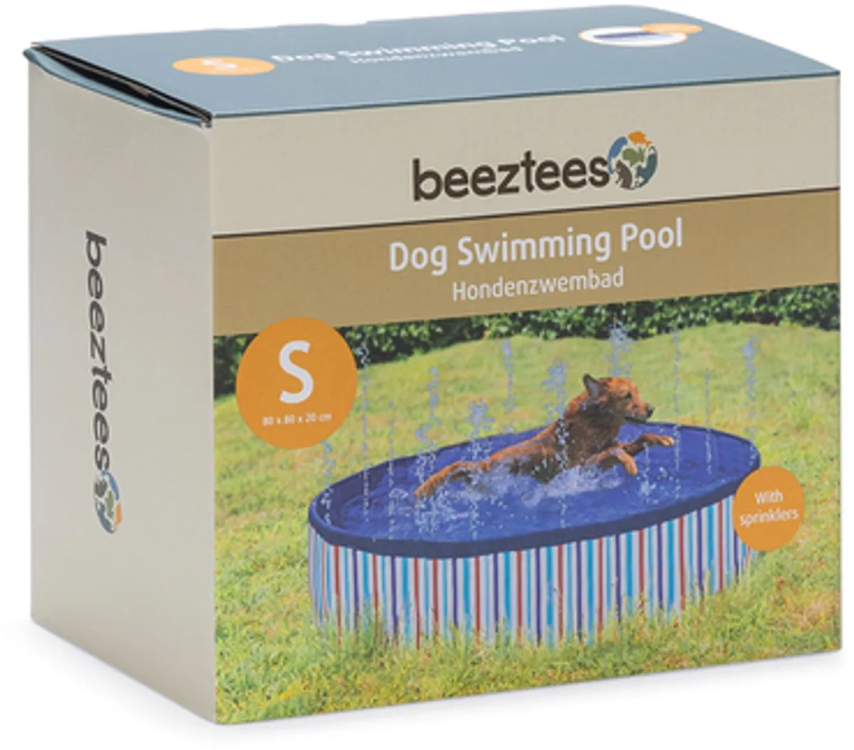 Beeztees Sprinkler Doggy Dip Zwembad Blauw - 80x20cm