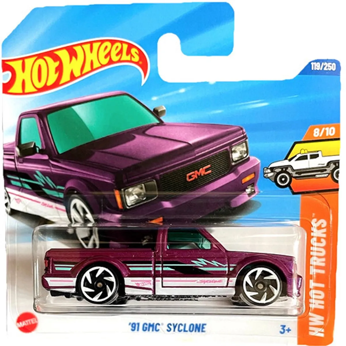 Hot Wheels '91 GMC Syclone 21A Hot Trucks
