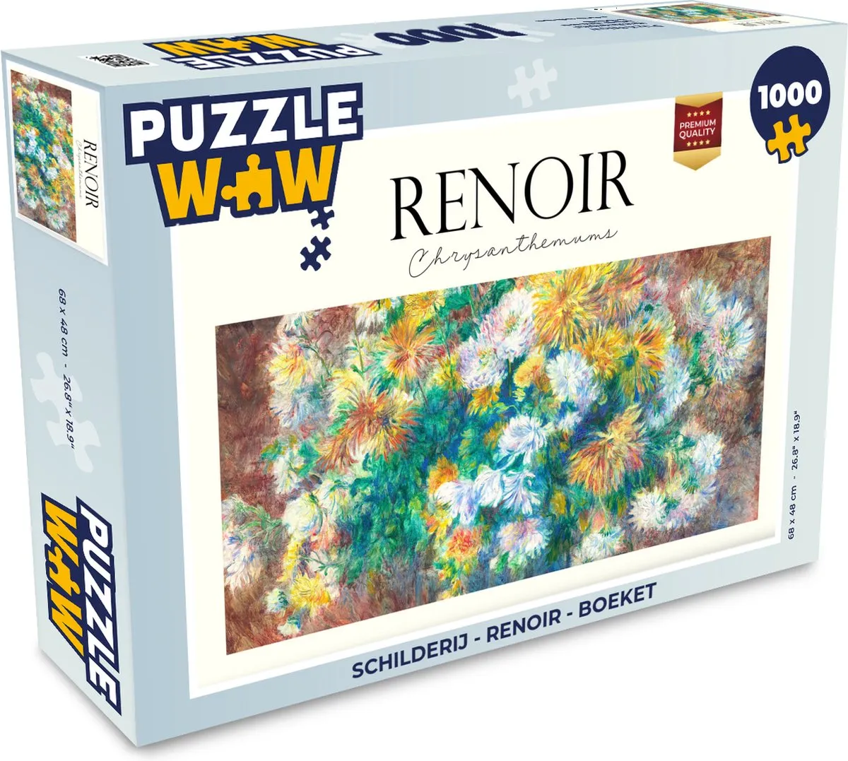 PuzzleWow Renoir Boeket Legpuzzel 1000 Stuks