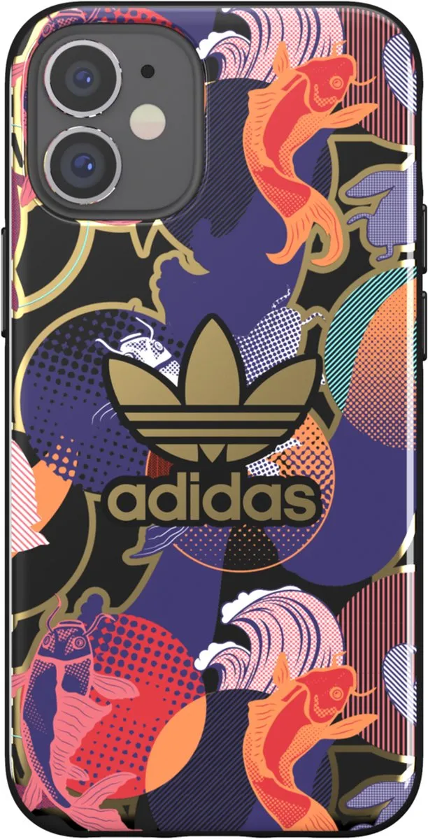 Adidas Snap Case AOP CNY TPU Hoesje iPhone 12 Mini - Multi