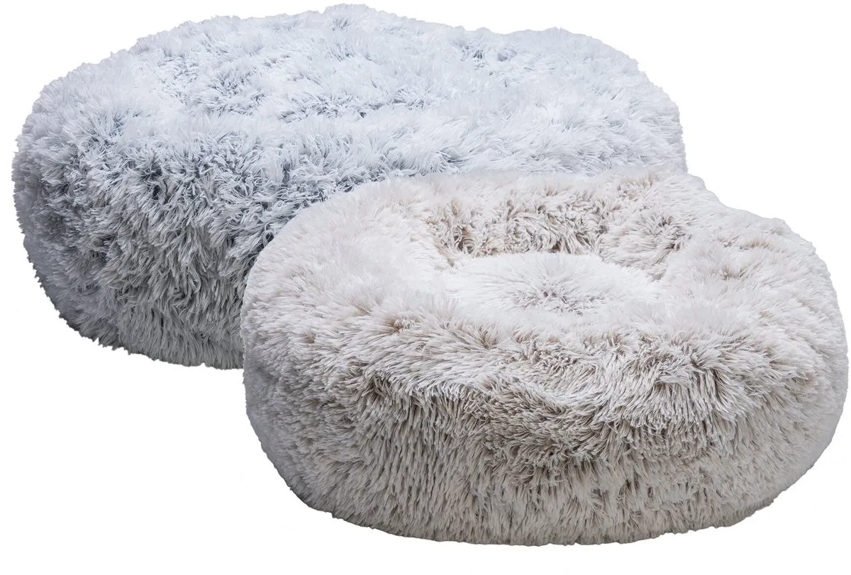 Beeztees Siba - Orthopedische Hondenmand - Pluche - Beige - 60x60x25 cm