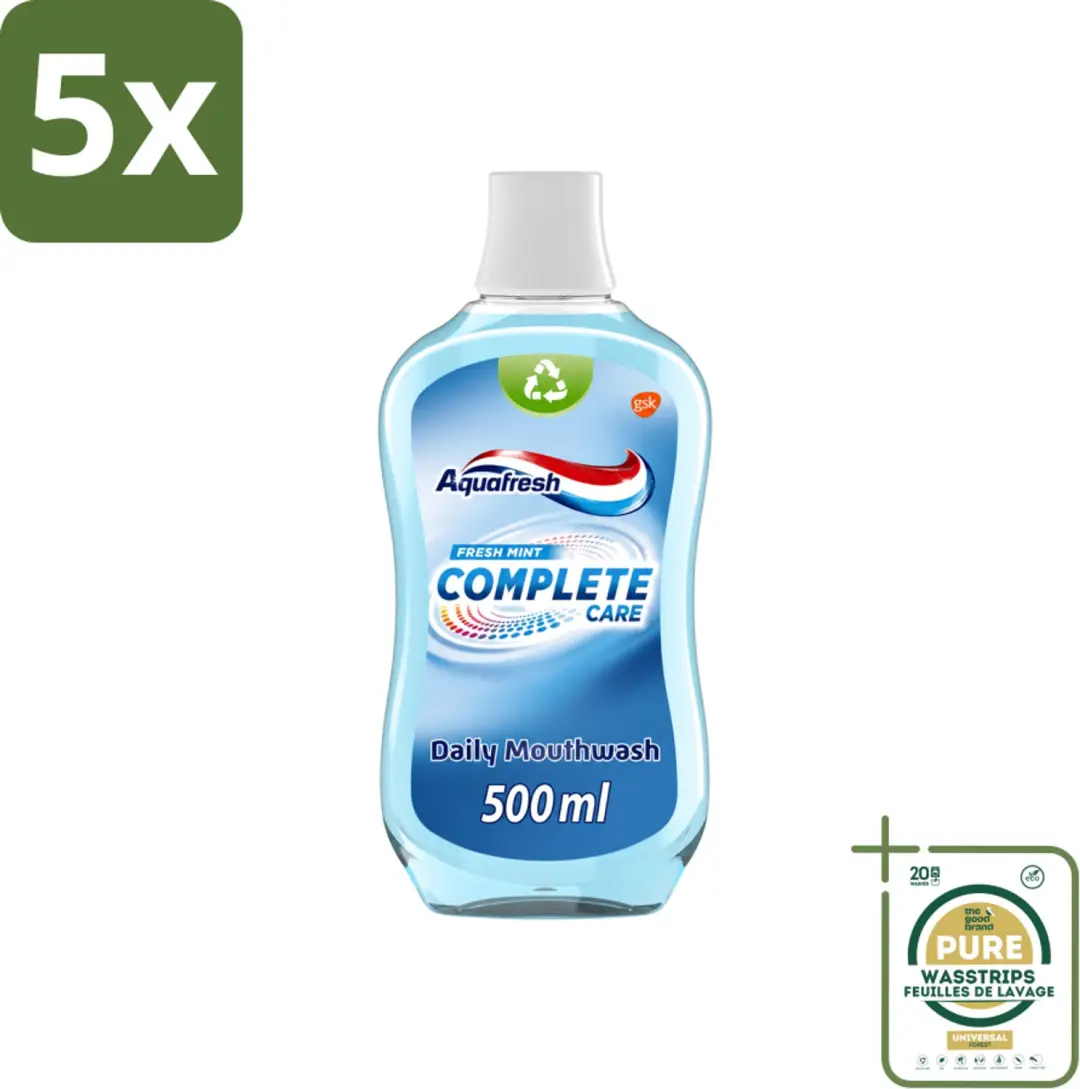 5 x Aquafresh Complete Care Mondwater