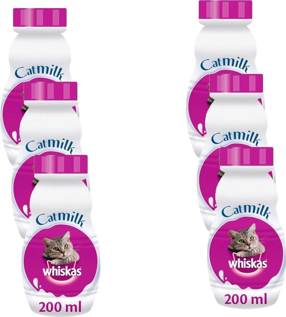 Whiskas Catmilk Melk Kattensnack 6x200ml