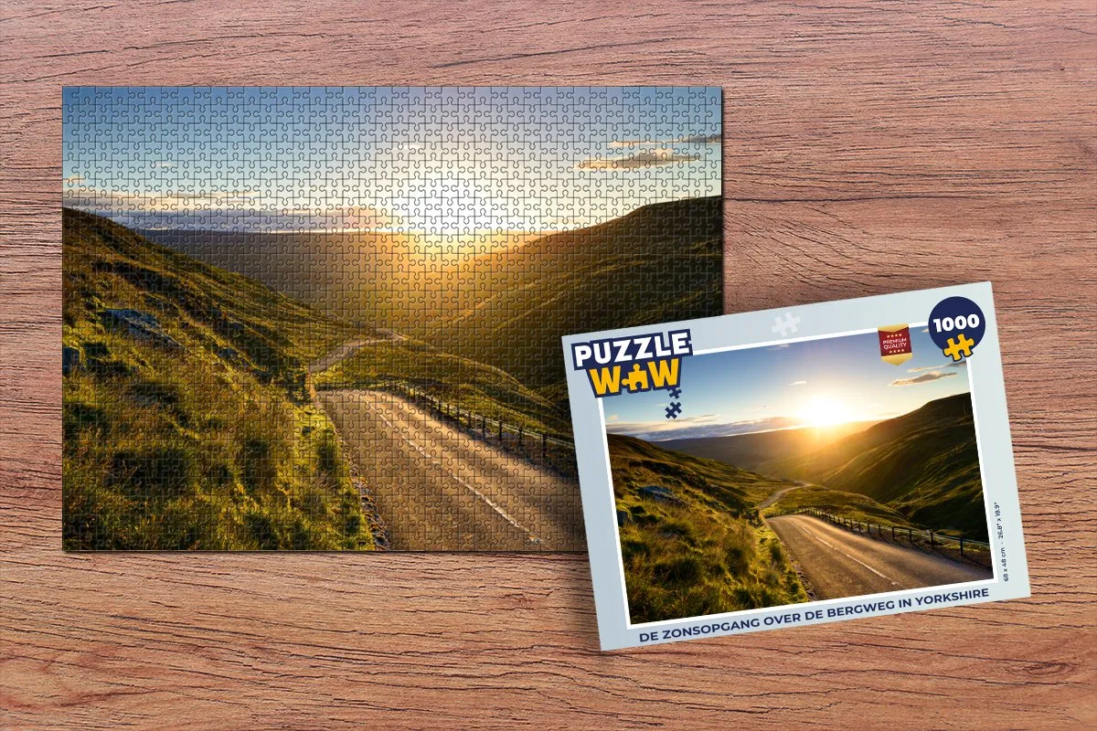 PuzzleWow Yorkshire Legpuzzel 1000 Stuks - Multicolor