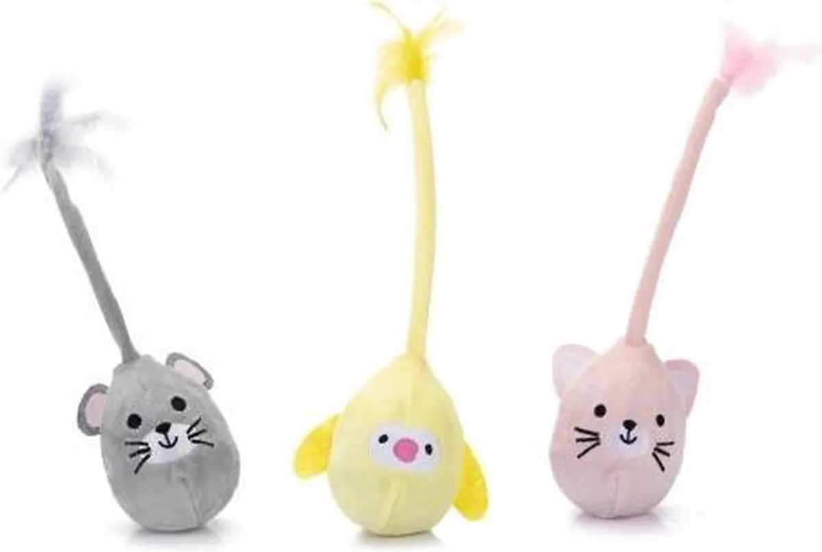 Beeztees Kitten Wobbler Loena Pluche Speelgoed