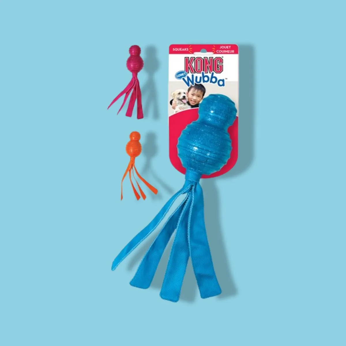 KONG Wubba Comet Hondenspeelgoed - S - Assorti