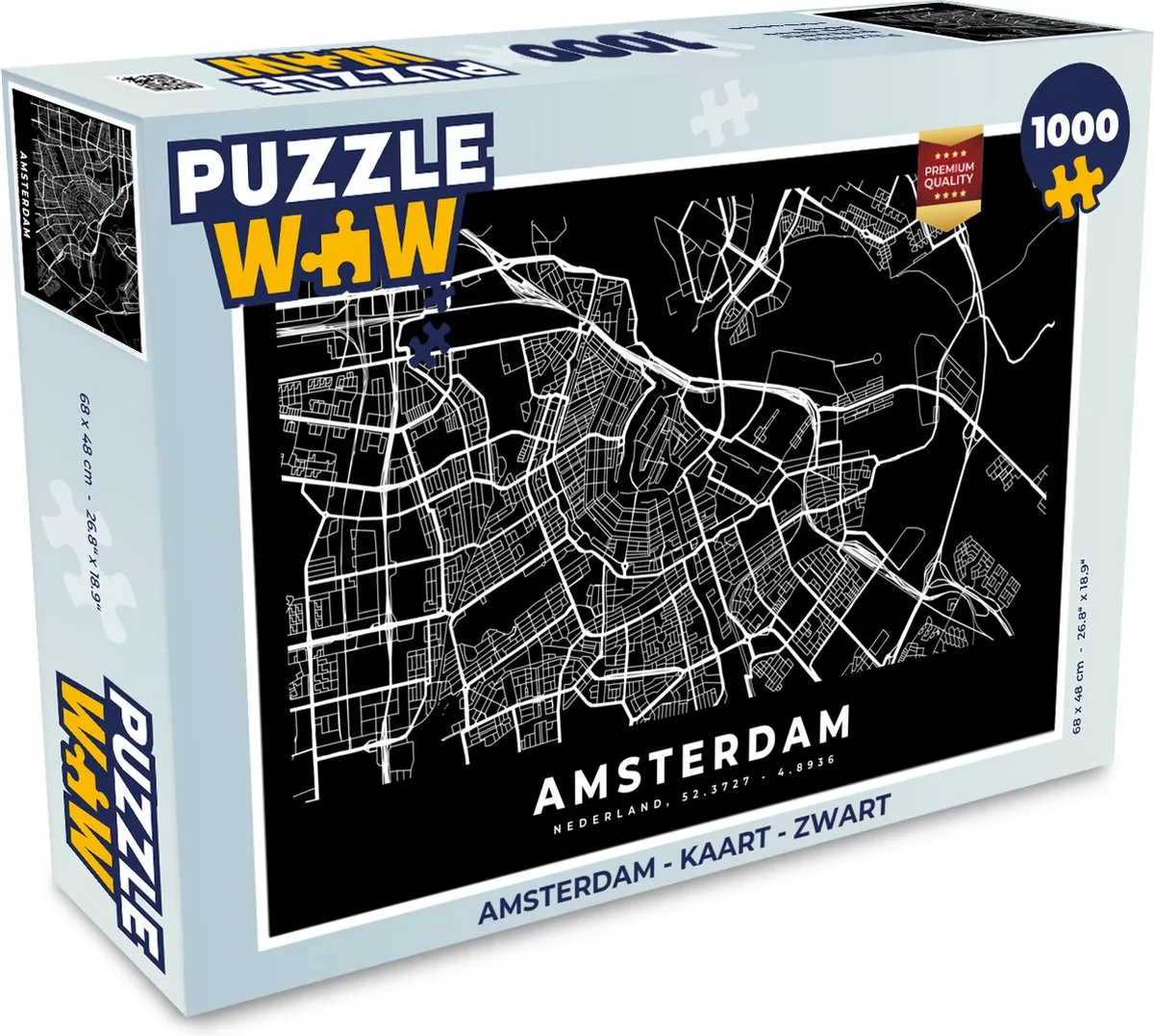 PuzzleWow Amsterdam Legpuzzel 1000 Stuks