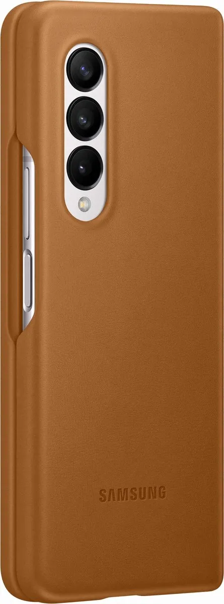 Samsung Galaxy Z Fold3 Lederen Hoesje - Camel EF-VF926LAEGWW