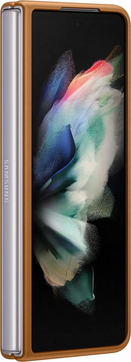 Samsung Galaxy Z Fold3 Lederen Hoesje - Camel EF-VF926LAEGWW