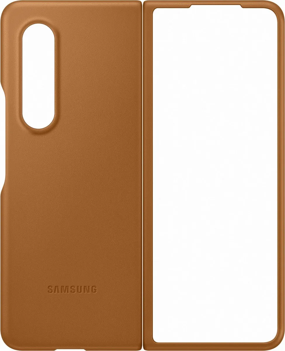 Samsung Galaxy Z Fold3 Lederen Hoesje - Camel EF-VF926LAEGWW