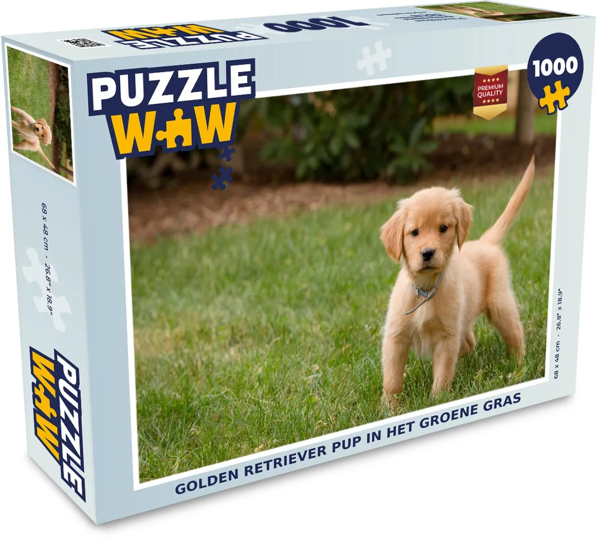 PuzzleWow Legpuzzel Golden Retriever 1000 Stuks