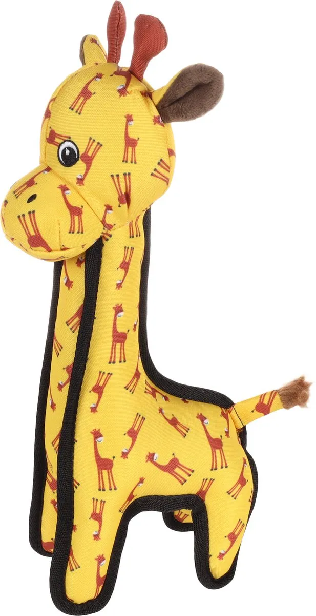 Flamingo Strong Stuff Honden Speelgoed Giraf Geel 35cm