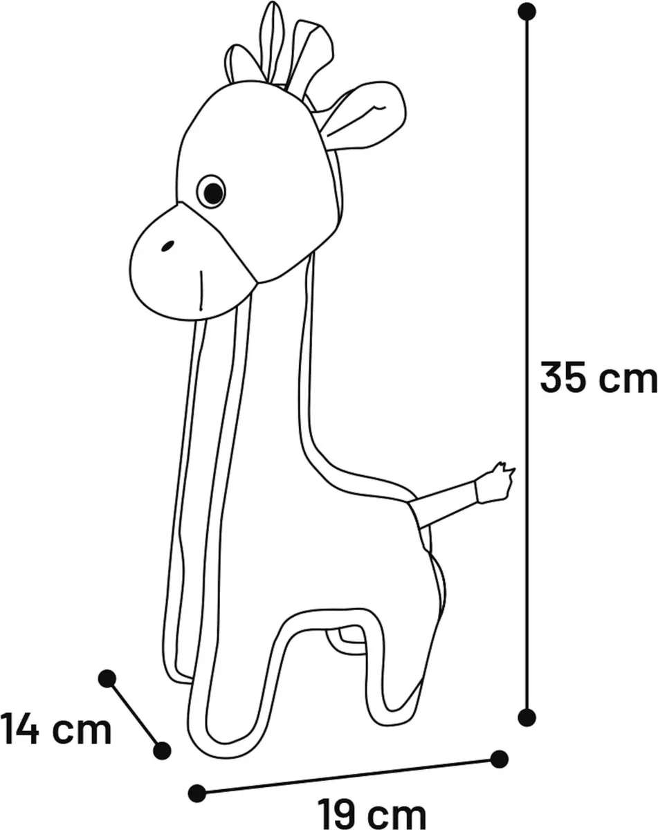 Flamingo Strong Stuff Honden Speelgoed Giraf Geel 35cm