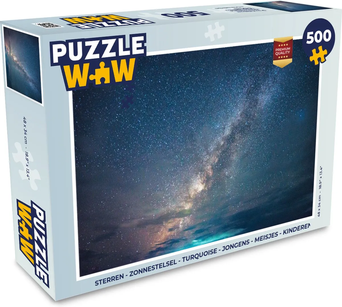 PuzzleWow Sterren Zonnestelsel Legpuzzel 500 Stuks - Multicolor