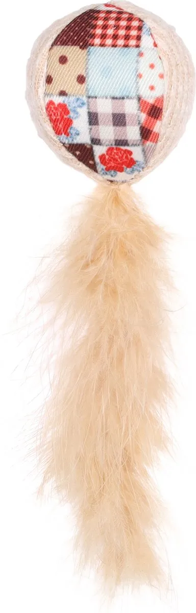 Flamingo Vinta Bal +veer Kattenspeelgoed - Beige