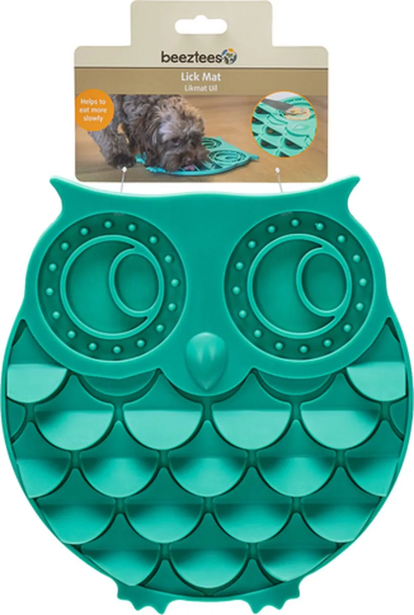 Beeztees Likmat Uil - Silicone Groen - afbeelding 6 van 6