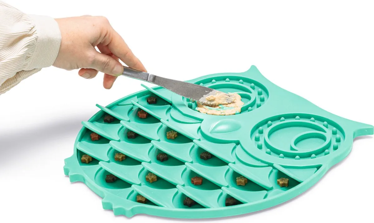 Beeztees Likmat Uil - Silicone Groen