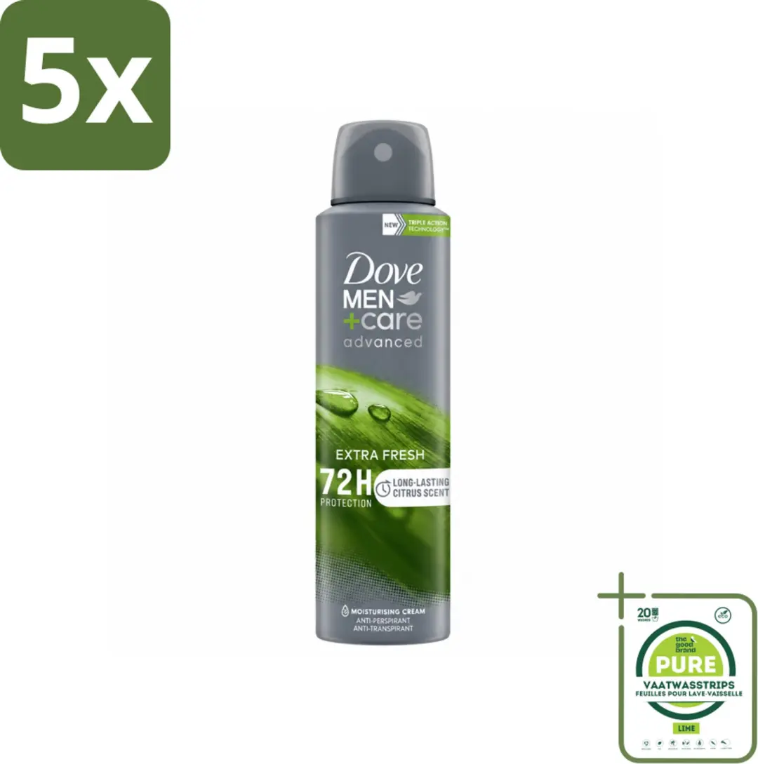 5 x Dove Men+Care Deodorant Spray