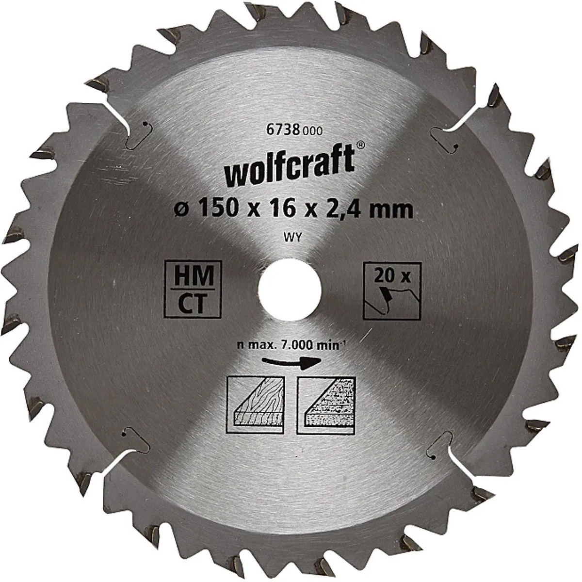 Wolfcraft Handcirkelzaagblad HM 6738000