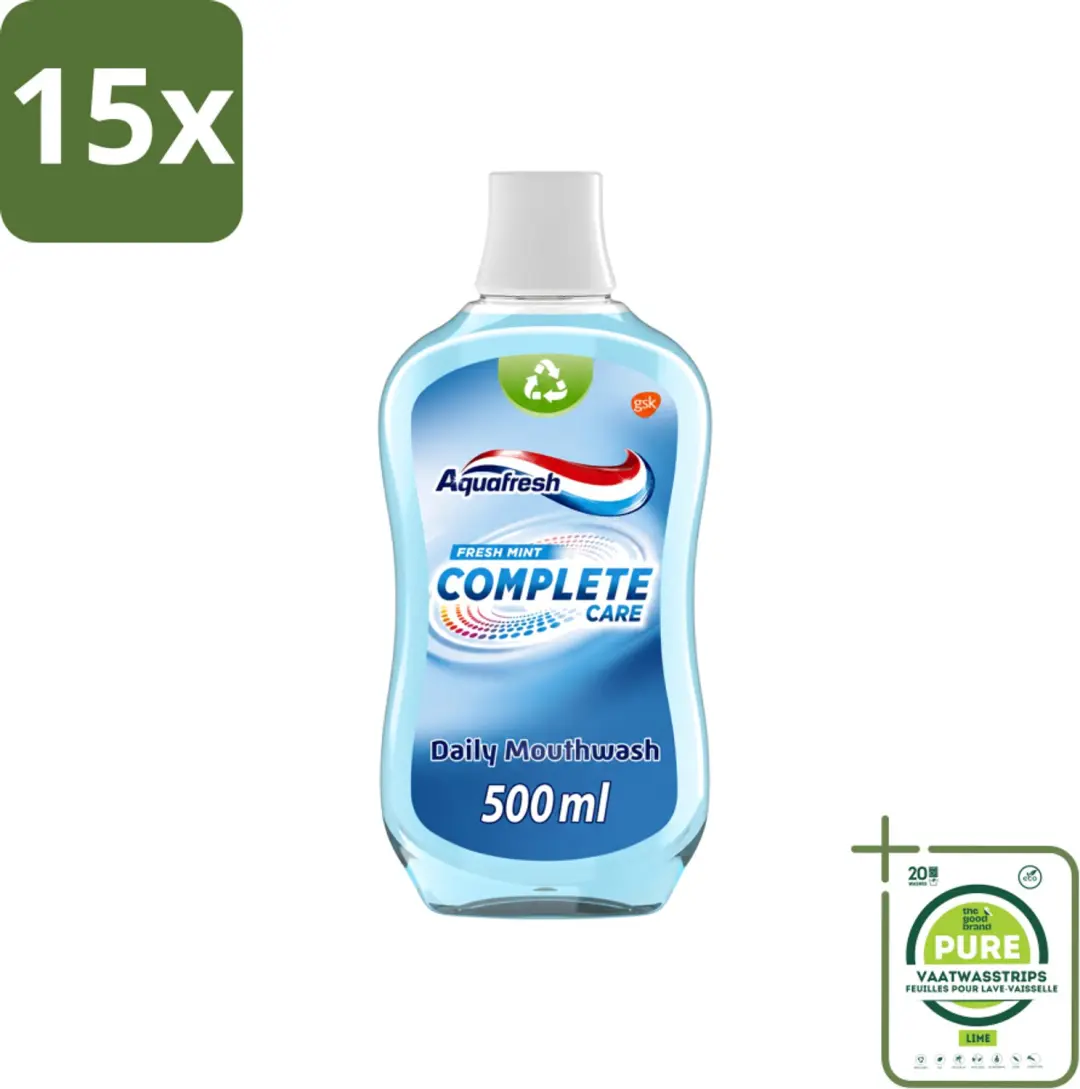15 x Aquafresh Complete Care Mondwater