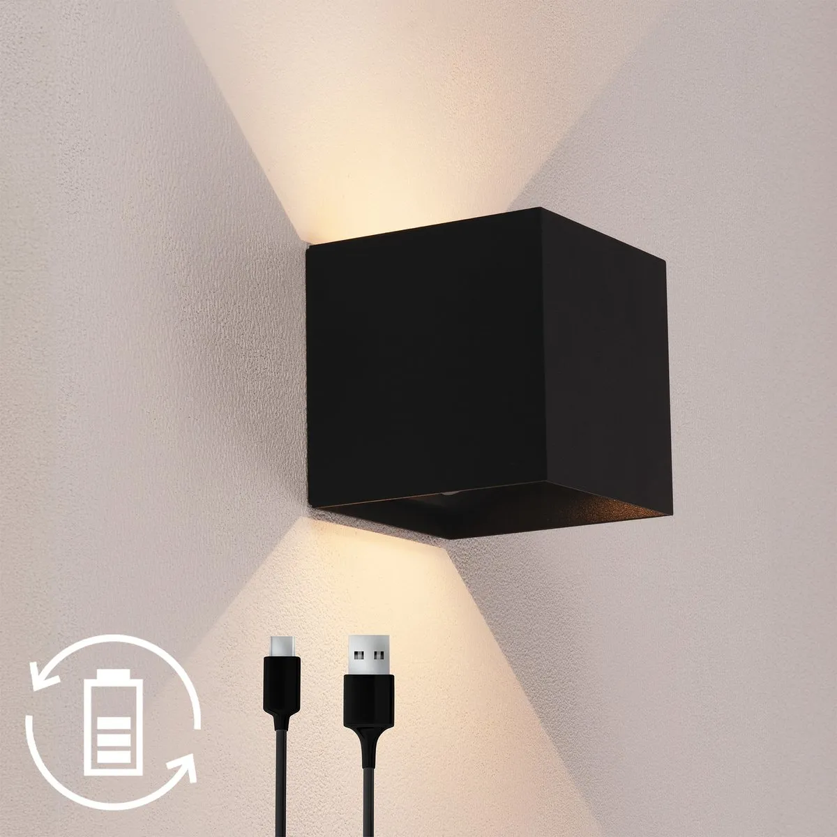 Ledvion USB Oplaadbare Wandlamp Sensor 4400mAh