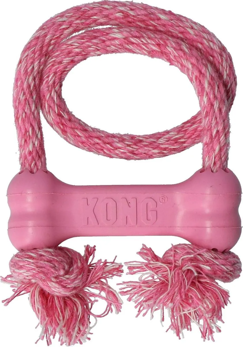 KONG Puppy Goodie Bone S - Blauw/Roze