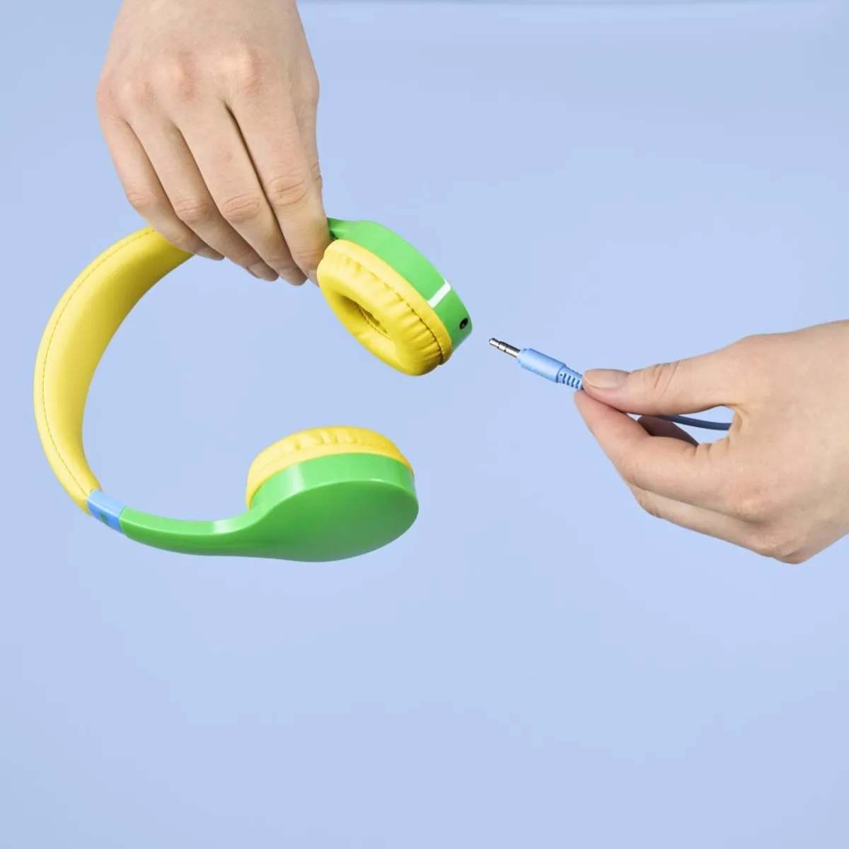 Hama Kids Guard Kinderkoptelefoon - Volumebegrenzing - Groen/Geel