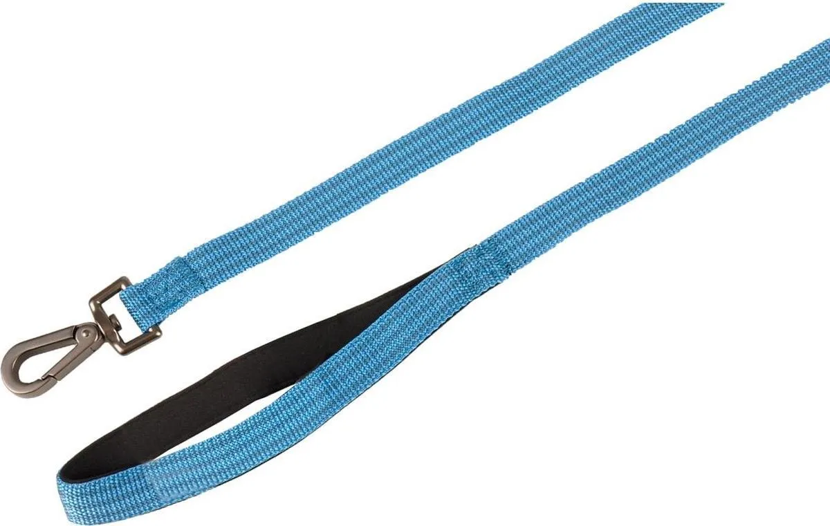 Flamingo Hondenriem Jannu Blauw 100cm x 25mm