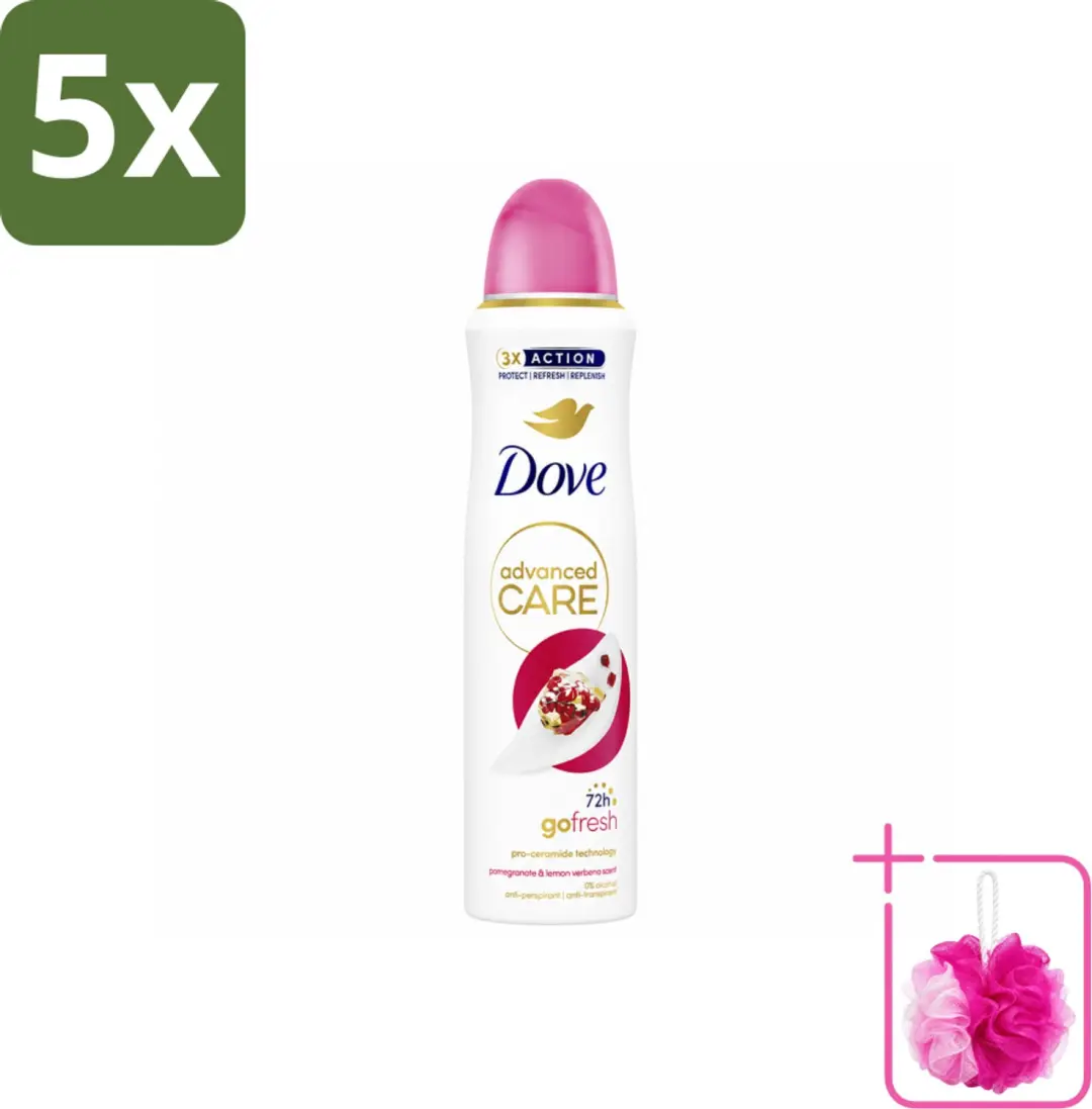 5 x Dove Deodorant Spray