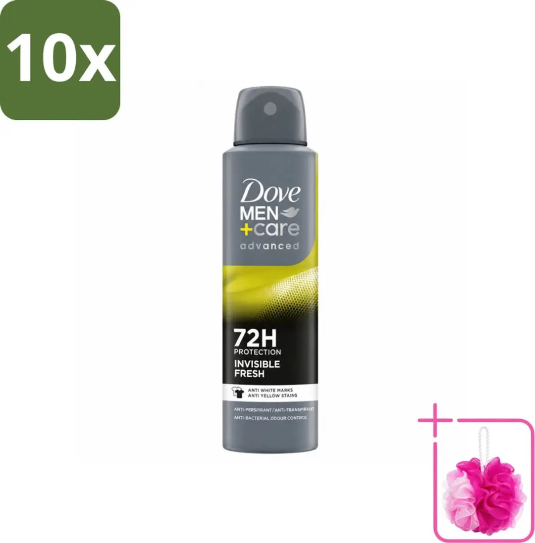 10 x Dove Men+Care Deodorant Spray