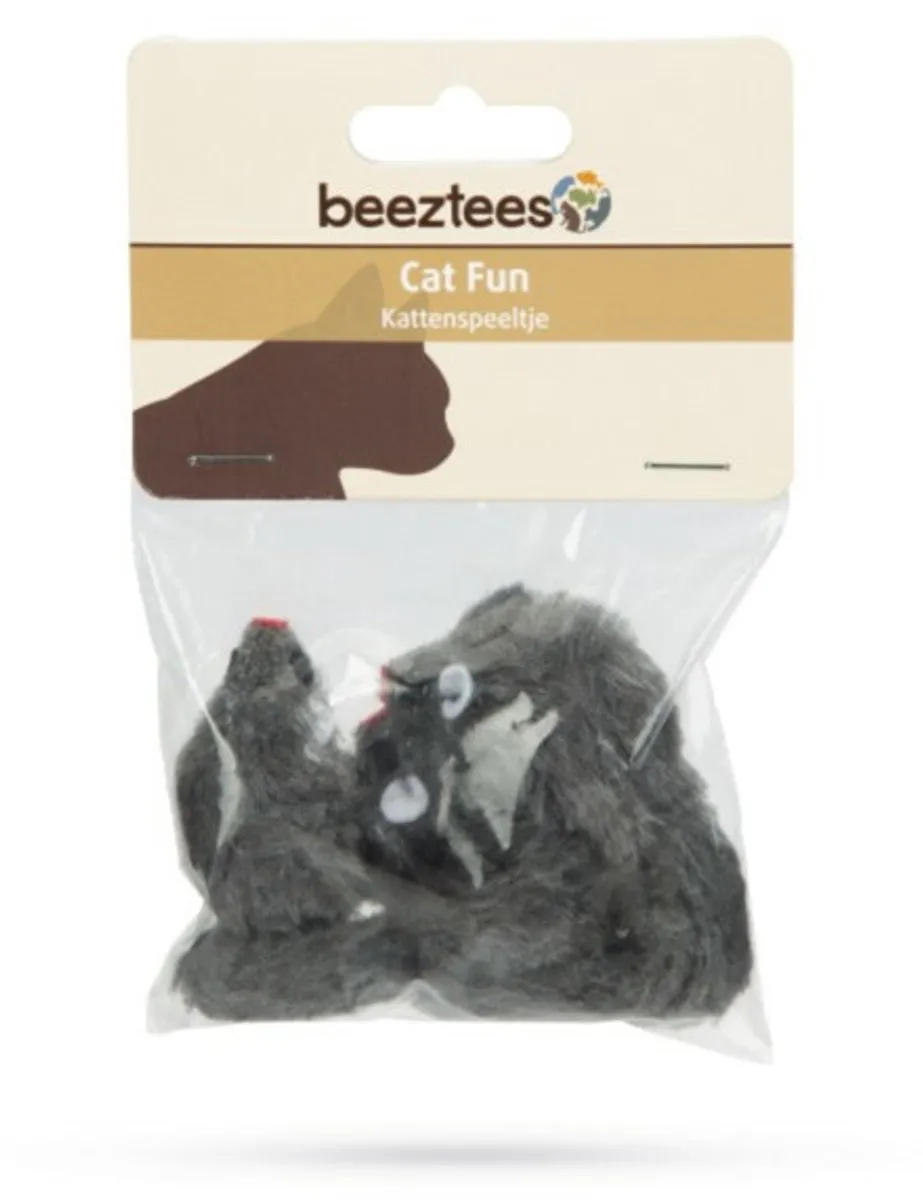 Beeztees Plush Muisje - 3 Stuks