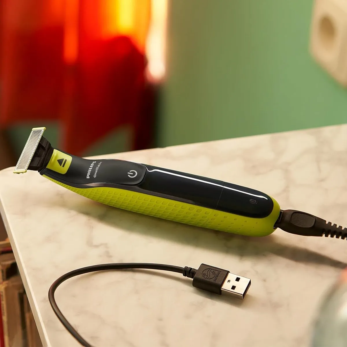 Philips OneBlade Face QP2724/10 Trimmer - Grijs/Limoen