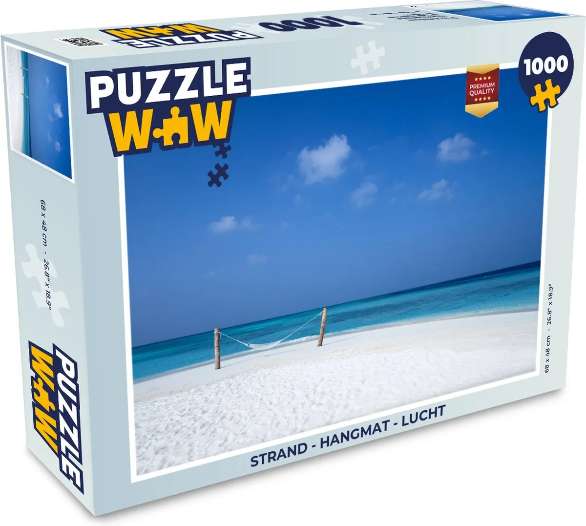 PuzzleWow Strand Hangmat Lucht Legpuzzel 1000 Stuks
