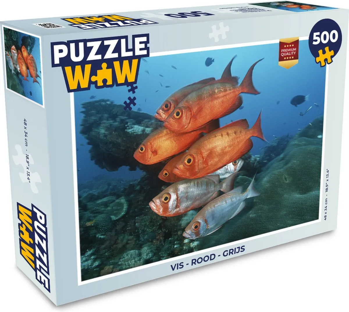 PuzzleWow Vis Puzzel 500 Stuks