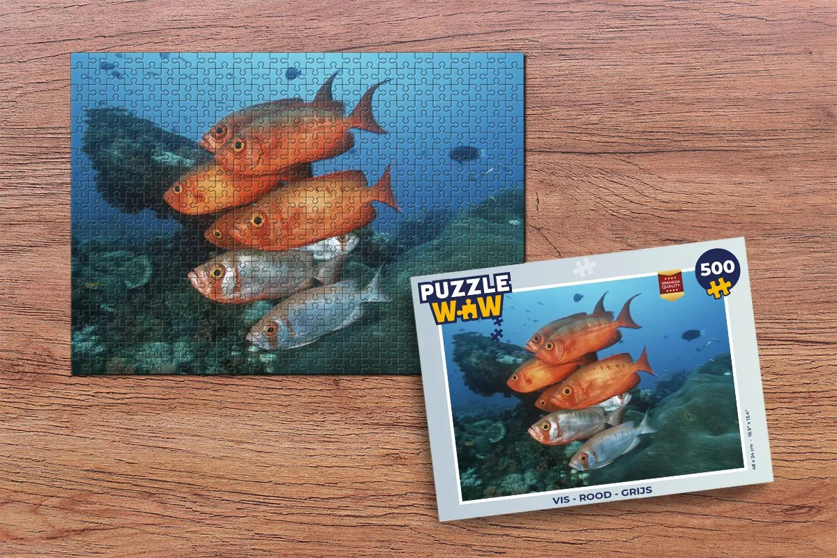 PuzzleWow Vis Puzzel 500 Stuks - Multicolor