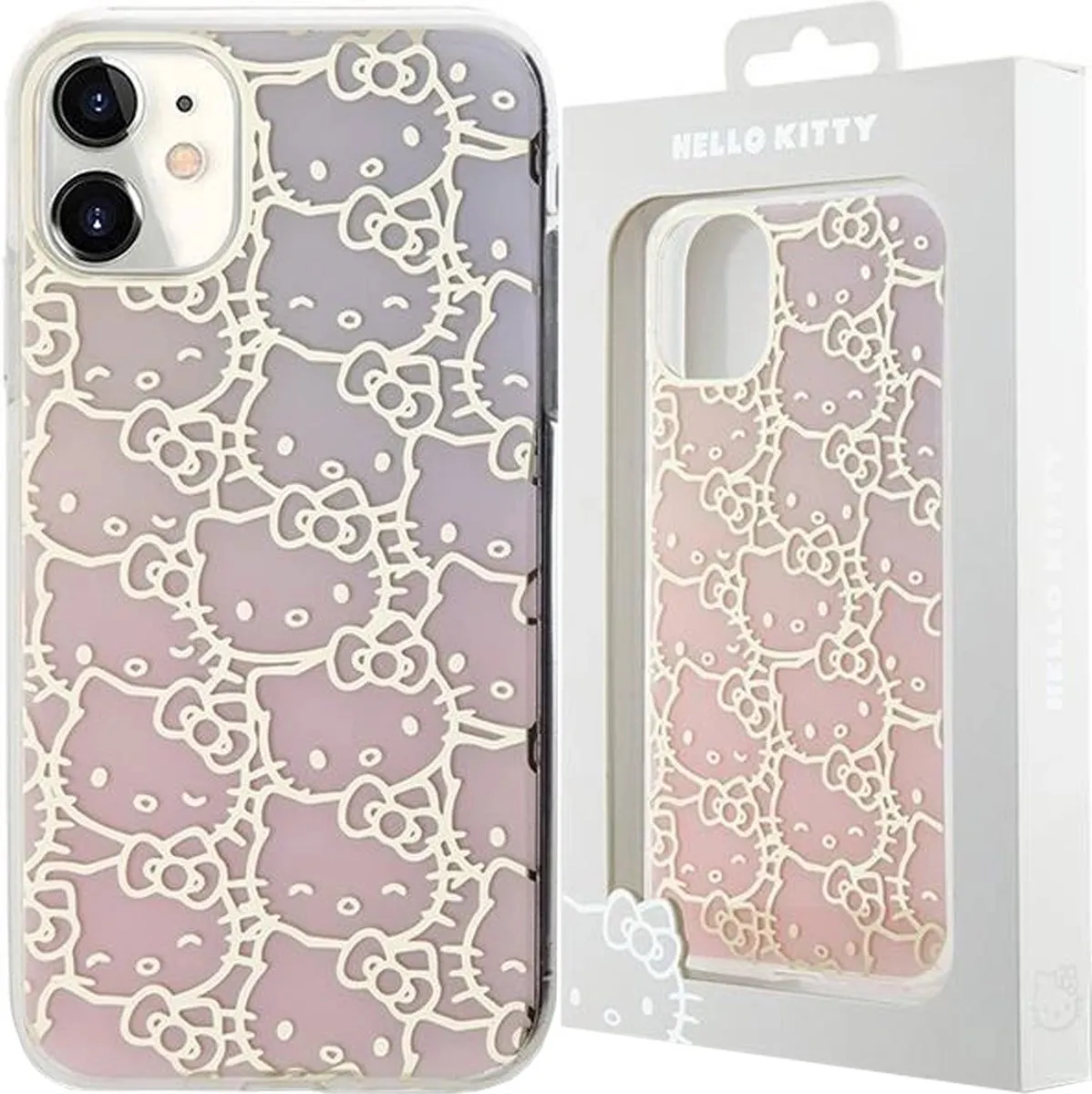 Hello Kitty IML Gradient Crowded Kitty Hoofdhoes iPhone