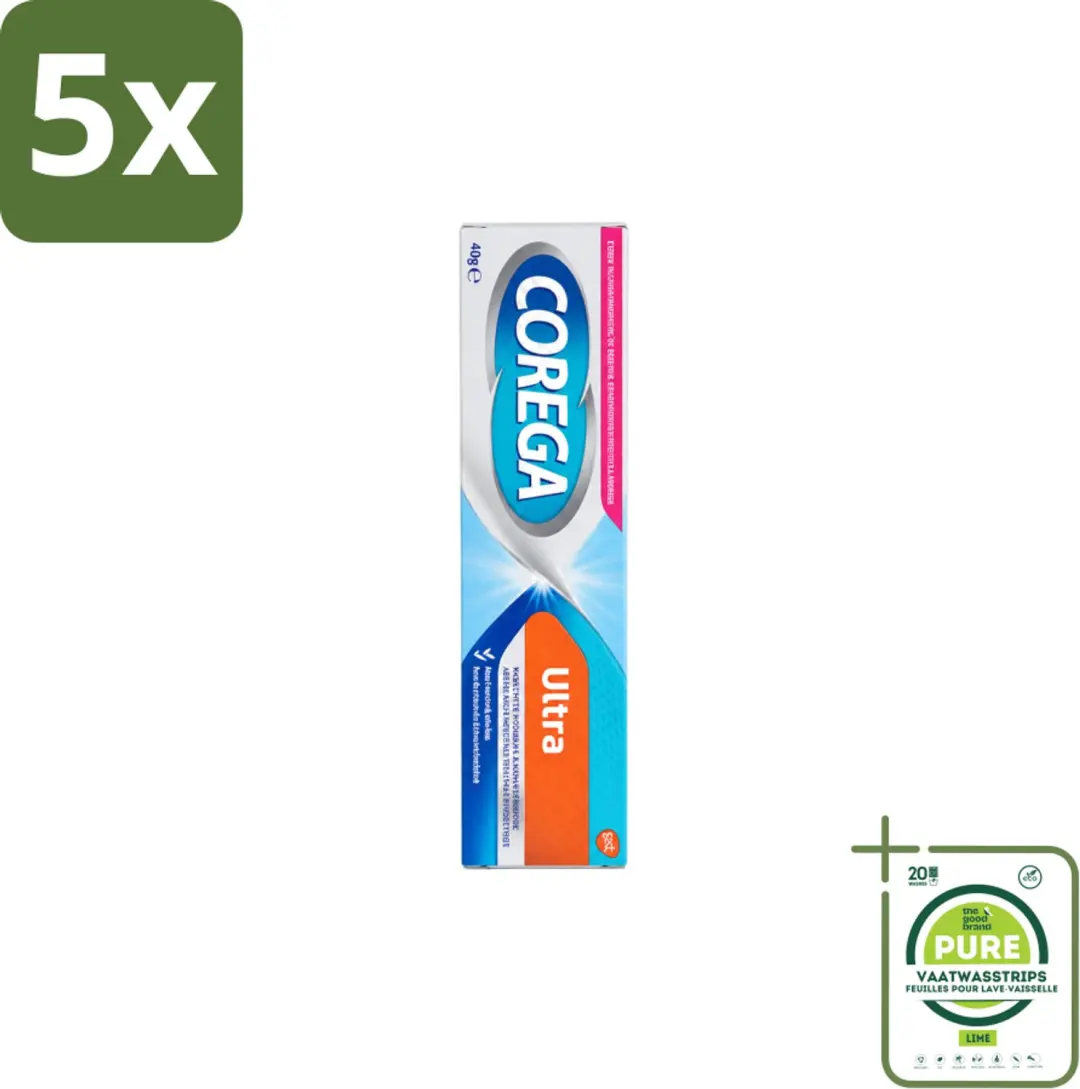 5 x Corega Ultra Kleefcrème