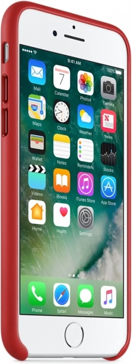 Apple Leren Hoesje iPhone SE/8/7 - MMY62ZM/A - Rood